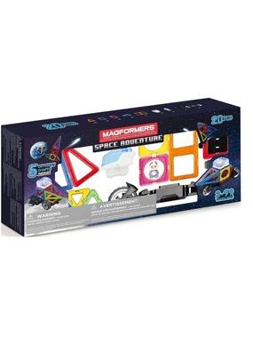 Magformers 20 Pc Magnetic Construction Space Adventure Set